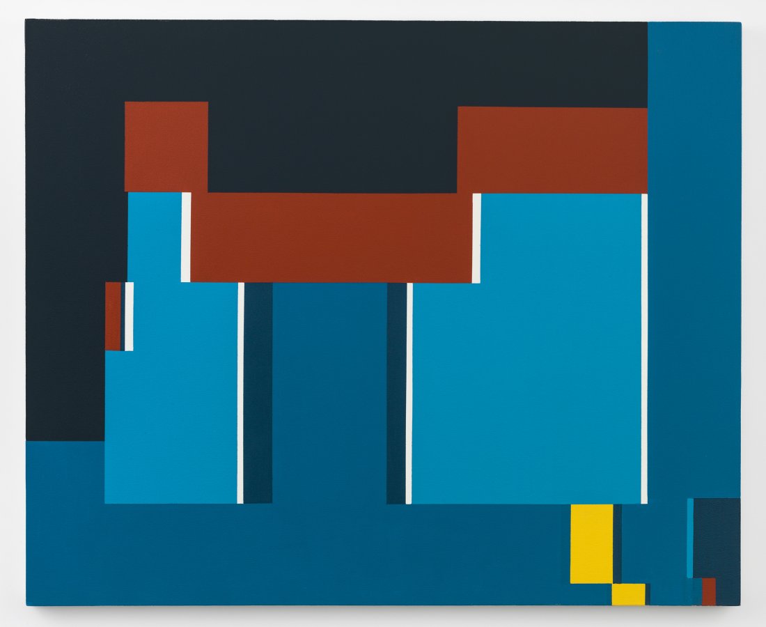 10-88 PALACE OF MINOS, 1988. Enamel on canvas, 45 x 55 in