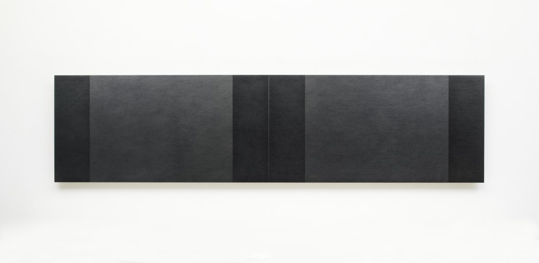  Definition Of Space | Four Center Connection, 2015-2016  Pencil on MDF panel, 60 x 240 cm