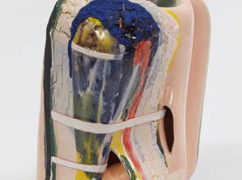 Kathy Butterly, Co-, 2014, clay, glaze, 6 x 6 x 3 3/4 inches